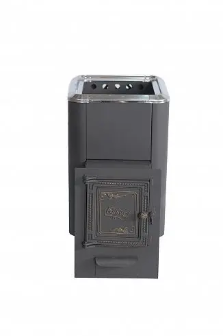 Фото Печь банная чугунная "Сибирь-24". Универсальная чугунная дверца (Конвекционная) в магазине Woodson