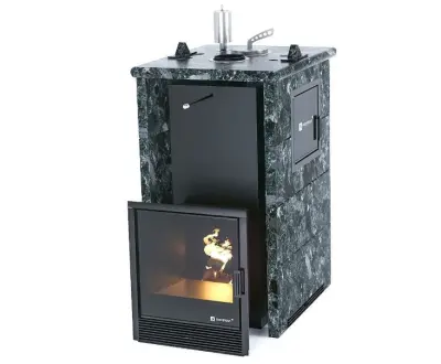 Фото Печь «Сочи» М2 в трехстороннем кожухе Пироксенит в магазине Woodson Фото Печь «Сочи» М2 в трехстороннем кожухе Пироксенит в магазине Woodson