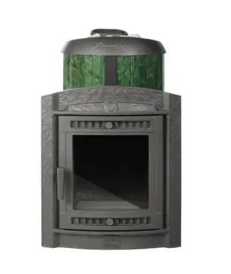 Фото Печь банная "Атмосфера L" в ламелях "Верде Гватемала" наборный рисунок в магазине Woodson