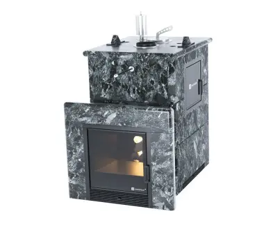 Фото Печь для русской бани Анапа М2 в полноценном кожухе (пироксенит) в магазине Woodson