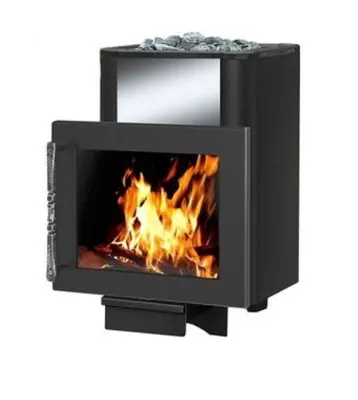 Фото Печь ВЕЗУВИЙ Русичъ Антрацит 16 Панорама "М" в магазине Woodson