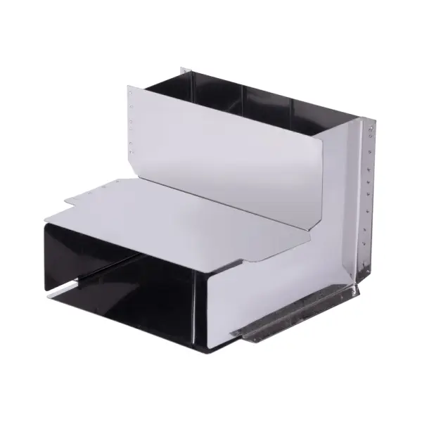 Угол КуБасту "Широкий" (вертикальный) — 90 гр — нерж 0,5 мм Угол КуБасту "Широкий" (вертикальный) — 90 гр — нерж 0,5 мм