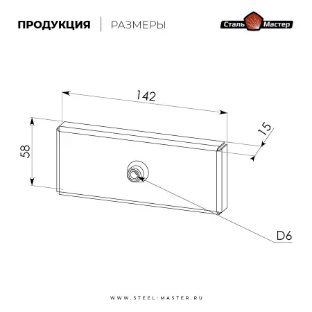Заглушка четверника КуБасту  с конденсатоотводом — нерж 0,8 мм