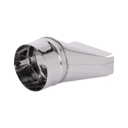 Переход КуБасту с прямоугольника  на круг D=115 мм  — нерж 0,5 мм