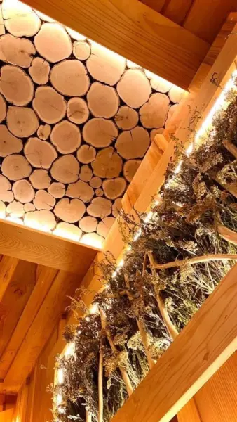 Панно "Травы" с пазом под ленту, наличник Ольха