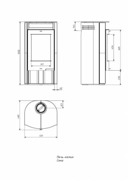 Фото Печь СЕНА в магазине Woodson Фото Печь СЕНА в магазине Woodson