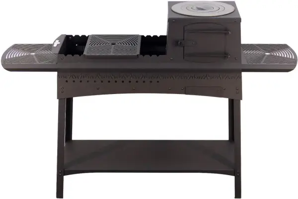 Мангал разборный Сталь-Мастер L с печью под казан (3мм) Мангал разборный Сталь-Мастер L с печью под казан (3мм)