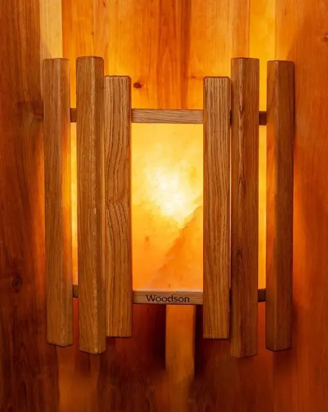 Абажур Woodson Trio с гималайской солью, дуб