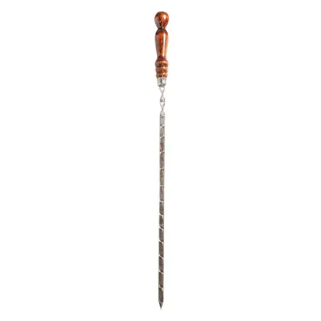 Шампур 3*12*450 деревянная ручка