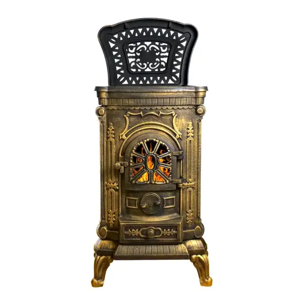 Фото Печь-камин Везувий А-07 "Золото" в магазине Woodson