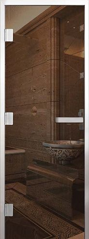 Дверь Хамам Элит 60G Бронза 2000*800 R, без порога