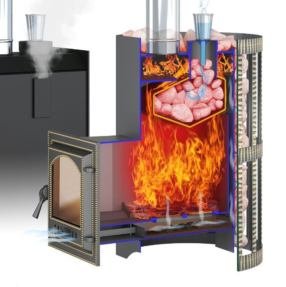 Фото Печь ВЕЗУВИЙ Скиф Парогенератор Стандарт (ДТ-4) в магазине Woodson Фото Печь ВЕЗУВИЙ Скиф Парогенератор Стандарт (ДТ-4) в магазине Woodson