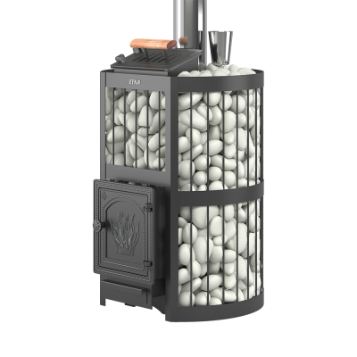 Фото Чугунная печь для бани ЭТНА Стандарт 18 (ДТ-4) Закрытая каменка Б/В в магазине Woodson