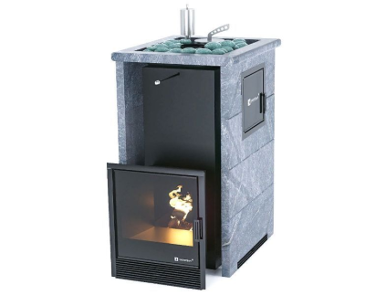 Фото Печь «Сочи» М2 в трехстороннем кожухе Талькохлорит в магазине Woodson Фото Печь «Сочи» М2 в трехстороннем кожухе Талькохлорит в магазине Woodson