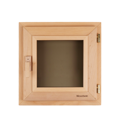Окно Woodson 40*40, стекло бронза, ольха