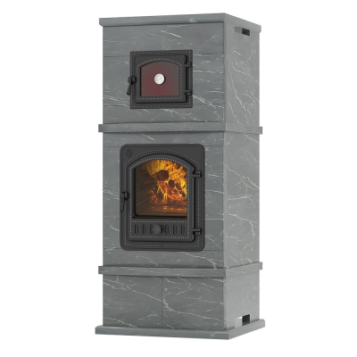 Фото Печь - камин EVEREST с духовкой Талькохлорит в магазине Woodson