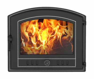 Дверка ВЕЗУВИЙ каминная 224 ( Бронза)