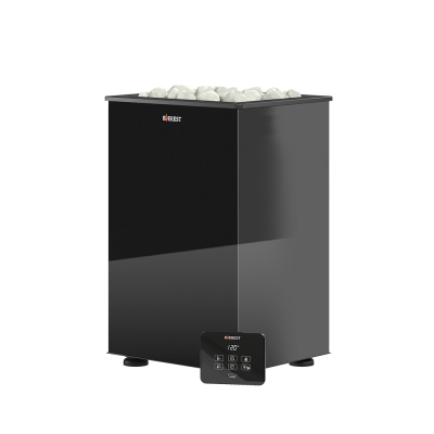 Фото Электрокаменка EVEREST «BLACK CRYSTAL» S90 (пульт управления в комплекте) в магазине Woodson