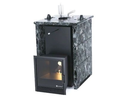 Фото Печь «Анапа» в трехстороннем кожухе Пироксенит в магазине Woodson Фото Печь «Анапа» в трехстороннем кожухе Пироксенит в магазине Woodson