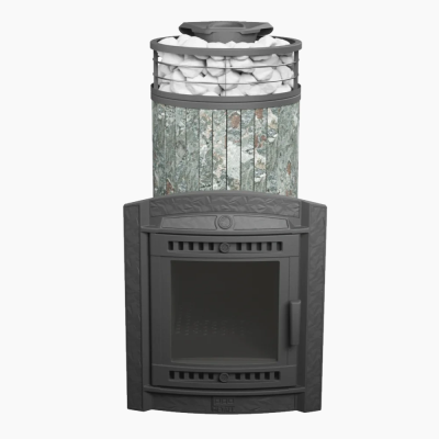 Фото Печь банная "Атмосфера XL" Жадеит ламель+сетка в магазине Woodson