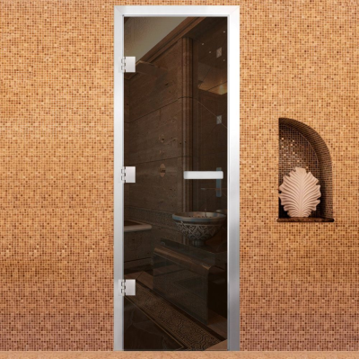 Дверь Хамам Престиж 60G Бронза 2000*800 L, без порога 