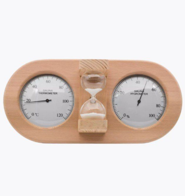 TH-25R SILVER термогигрометр+песочные часы, СЕРЕБРЯНЫЙ ЦИФЕРБЛАТ