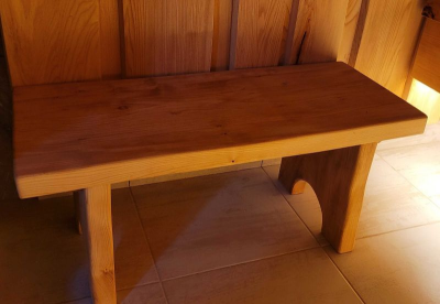 Лавка банная Woodson из массива Ольхи ( до метра)