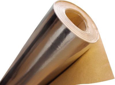 Фольга алюминиевая на Крафт бумаге 50 мкм/ 18 кв.м.          Фольга алюминиевая на Крафт бумаге 50 мкм/ 18 кв.м.