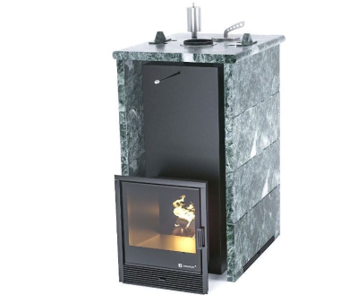 Фото Печь «Геленджик» в трехстороннем кожухе Змеевик в магазине Woodson Фото Печь «Геленджик» в трехстороннем кожухе Змеевик в магазине Woodson
