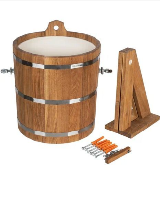 Обливное устройство Woodson с пластиковой вставкой, 20 л., дуб