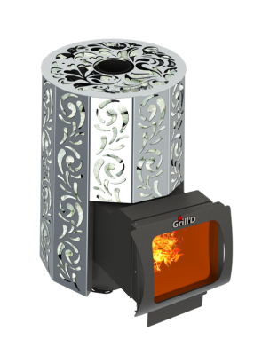 Фото Дровяная банная печь Grill'D Violet 500 Long Max Pro в магазине Woodson