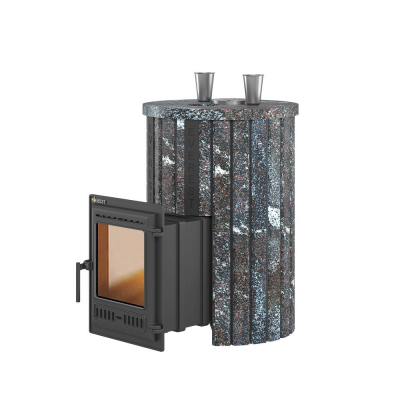 Фото Печь для бани Эверест "Steam Master 30 ЧУГУН" Ламель Амфиболит, S-20 в магазине Woodson