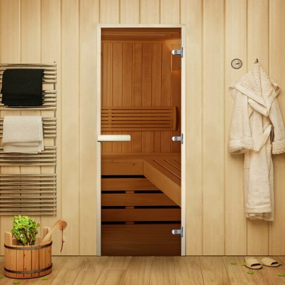 Дверь Сауна Элит бронза 2000*700, R, осина