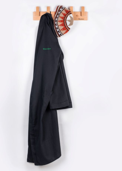 Шапка вязаная для бани Woodson Viking, орнамент, без косичек (коричневый)