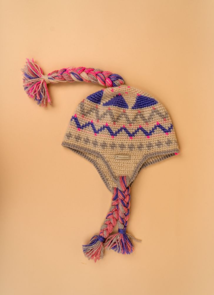 Шапка вязаная для бани Woodson Viking, орнамент, 3 косички