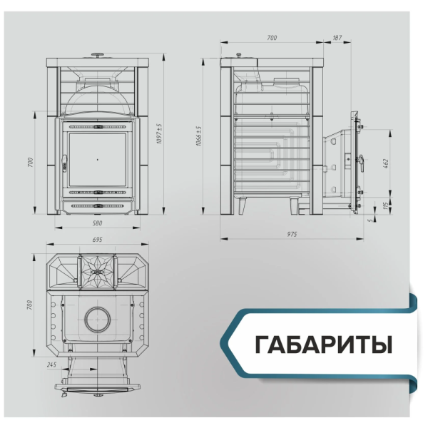 Фото Печь банная «Эйфория 45» сетка в магазине Woodson