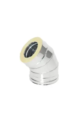 Фото Отвод Термо 45* ОТ-Р 310-0.8/304 D130/230 (2S) с хомутом 