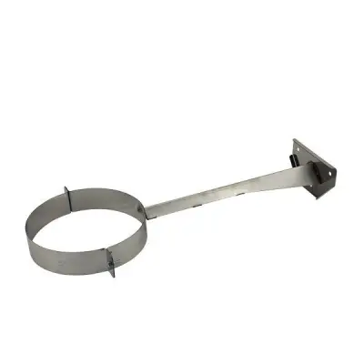 Телескопический стеновой кронштейн — 220 — L-400(200) - 680 мм — нерж 1,5 мм