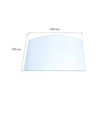 Стекло Везувий 224 (0,348*0,249) Арка (на печку с дверкой)