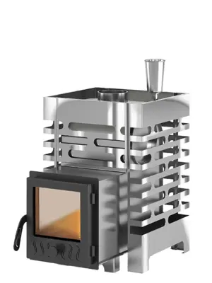 Фото Печь для бани ASTON 12 INOX стекло в магазине Woodson Фото Печь для бани ASTON 12 INOX стекло в магазине Woodson