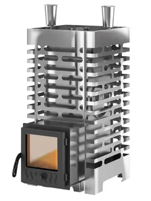 Фото Печь для бани ASTON 20 INOX стекло в магазине Woodson Фото Печь для бани ASTON 20 INOX стекло в магазине Woodson