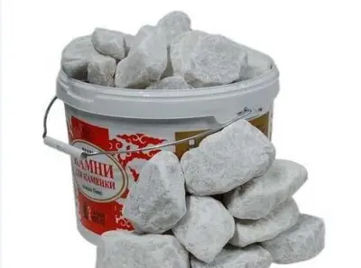 Камень Кварц белый Княжеский 10кг Камень Кварц белый Княжеский 10кг